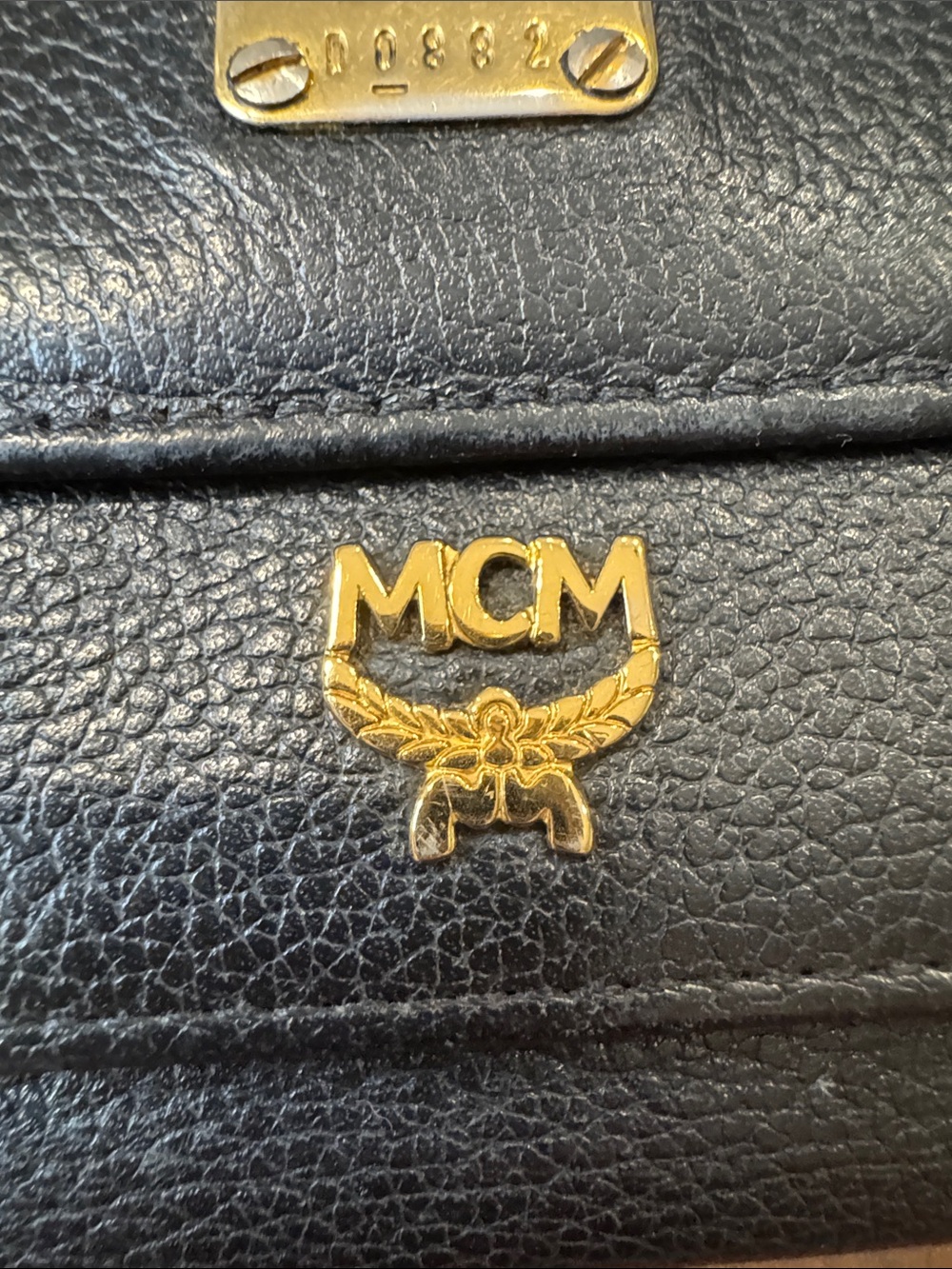 MCM Black Leather Wallet with Gold Hardware - Picture 4 of 13